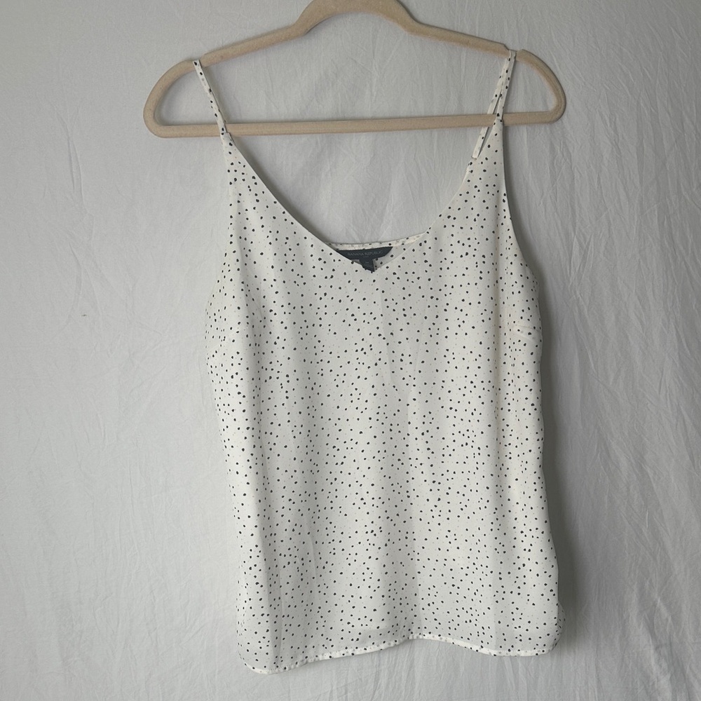 Banana Republic Black and White Spotted Camisole
